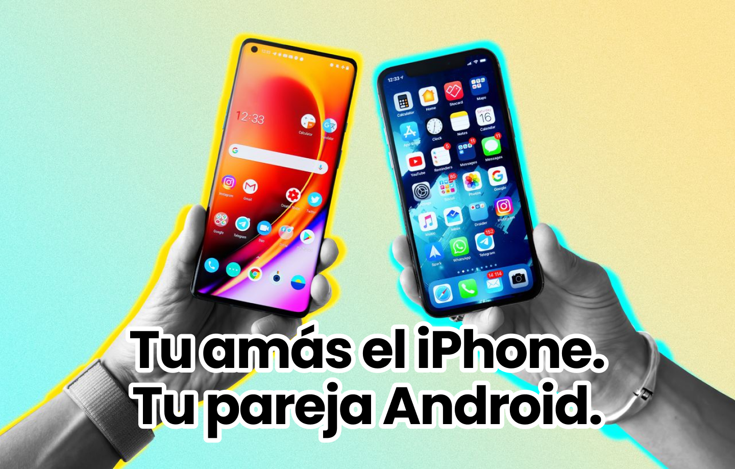 Uso iPhone. Mi pareja Android. ¿Cómo hacemos que funcione?