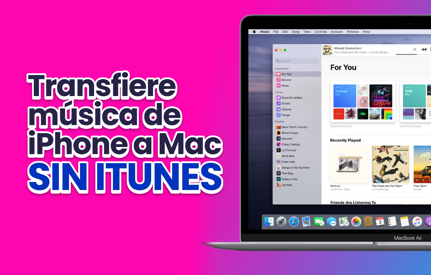 Cómo transferir música, fotos y datos entre Mac/PC y iPhone (sin iTunes) ¡Rápido y fácil!